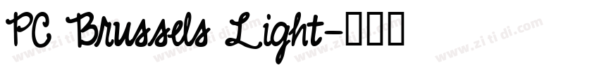 PC Brussels Light字体转换